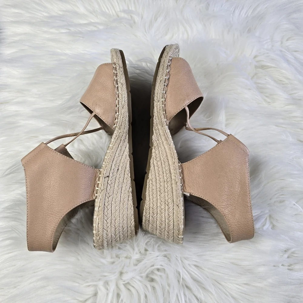 Eileen Fisher Agnes Espadrille Wedge Sandal Size 9